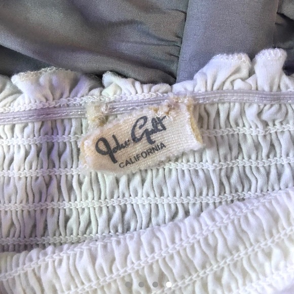 Brandy Melville white ruched ally tank top - Picture 4 of 4